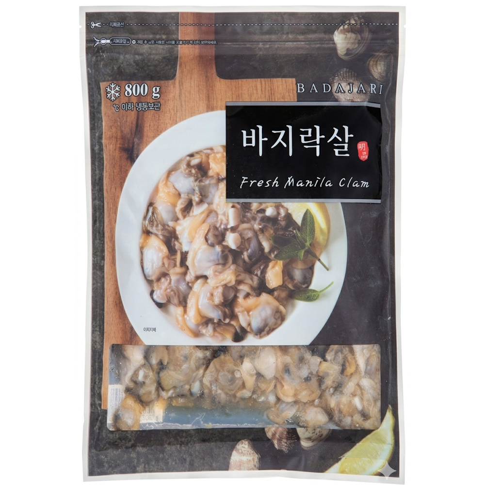 바다자리 국산 급랭 바지락살